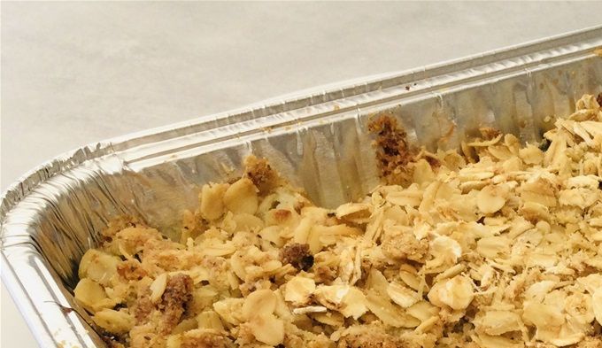 Crumble de cabillaud aux légumes du soleil