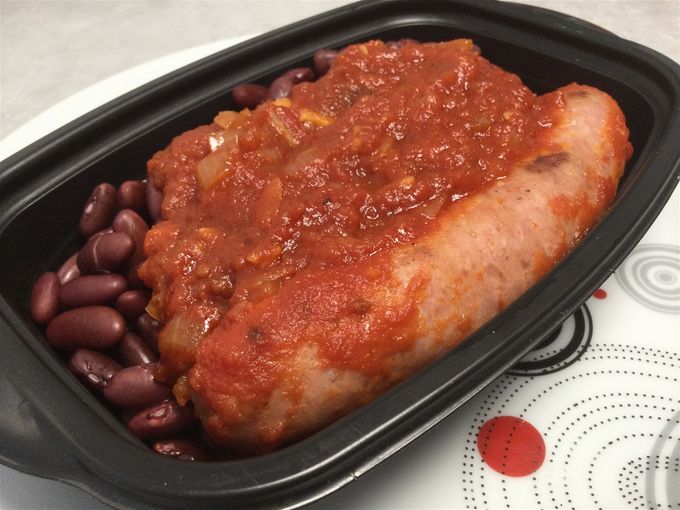 Rougail de saucisse & haricots rouges