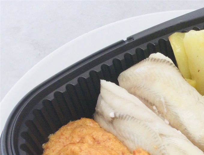 Filet de sole sauce crémeuse au chorizo & légumes confits, pomme de terre rôti