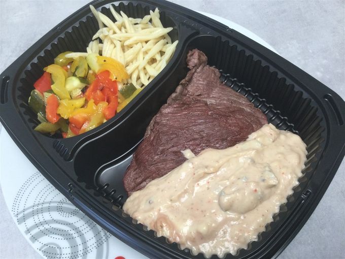 Bavette sauce gorgonzola & légumes confits, pâtes