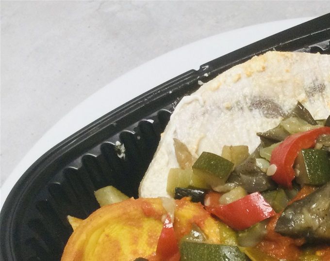 Curry de steak d’espadon et ses légumes, pâtes