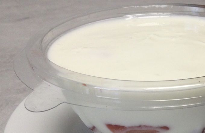 Fromage blanc façon tiramisu fraise / spéculos