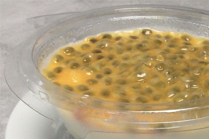 Panna cotta au fruit de la passion