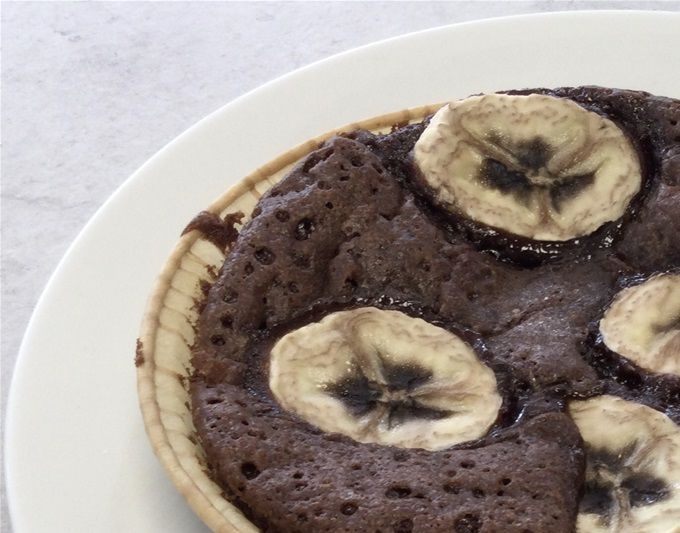 Moelleux au chocolat, banane