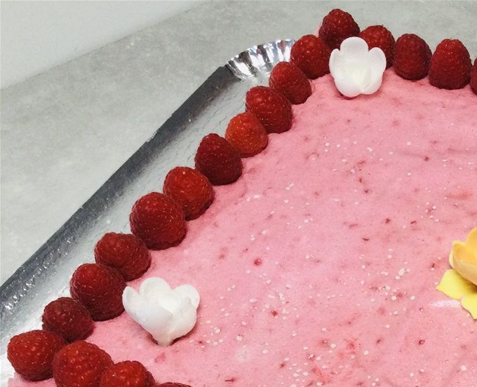Entremet à la framboise