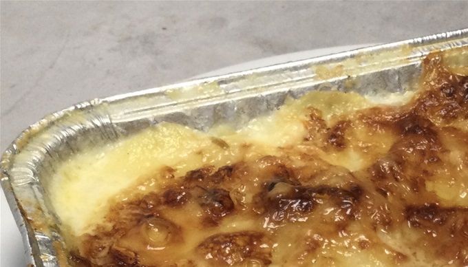 Gratin dauphinois au saumon fumé & St Marcellin
