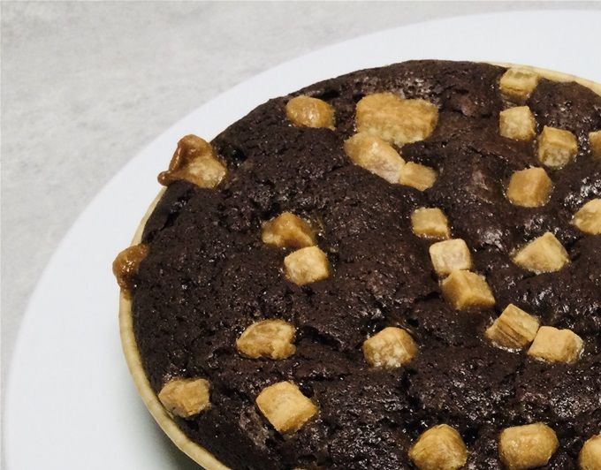 Moelleux au chocolat, caramel