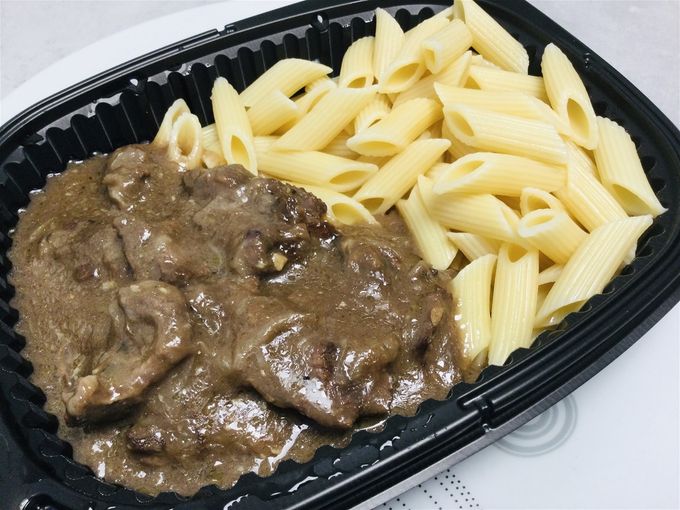 Sauté de bœuf aux échalotes  & pâtes
