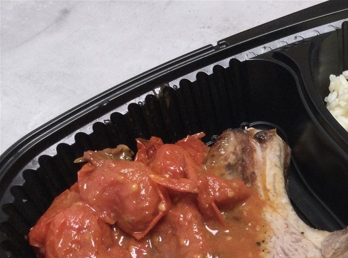 Cote de veau aux tomates cerises confites au thym citronné & riz