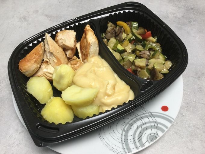 Poulet à la Ch’ti & pomme de terre, légumes confits