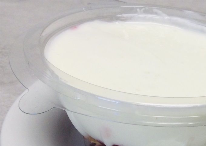 Fromage blanc façon tiramisu à la framboise