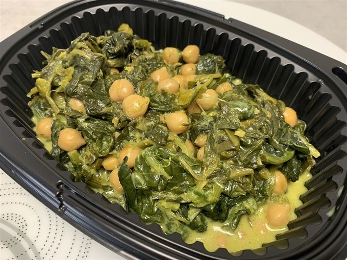 Curry d’épinards aux pois chiches