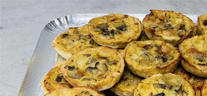 Quiche aux champignons et tomme de Savoie