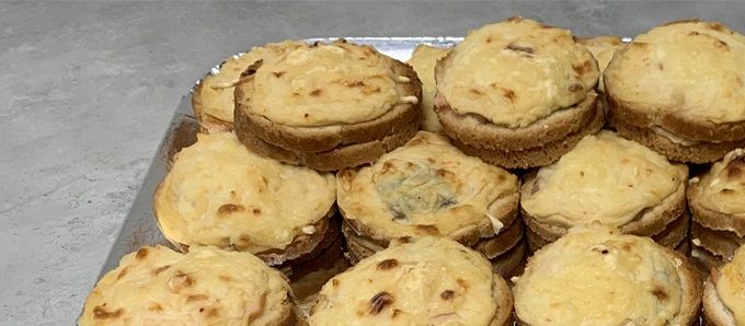 Croque monsieur au saumon