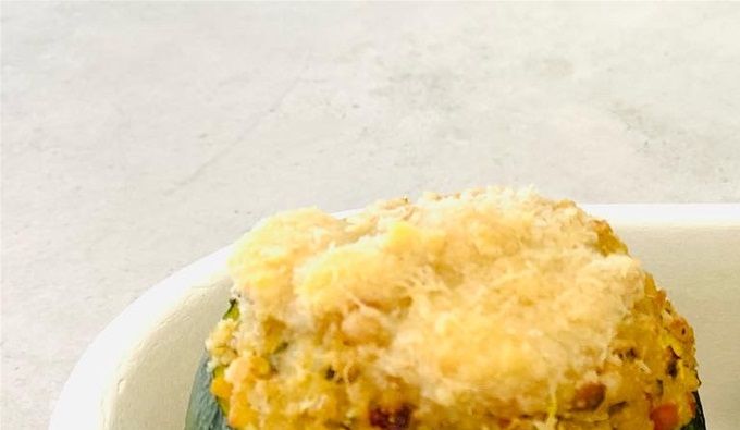 Courgettes farcies aux céréales