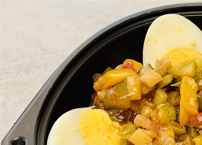 Ratatouille et ses œufs
