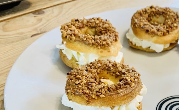 Paris brette revisités chantilly mascarpone, praliné