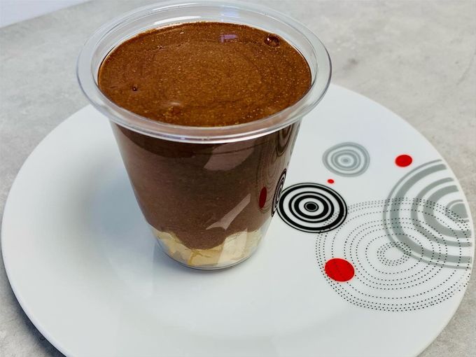 Mousse chocolat et ses pommes