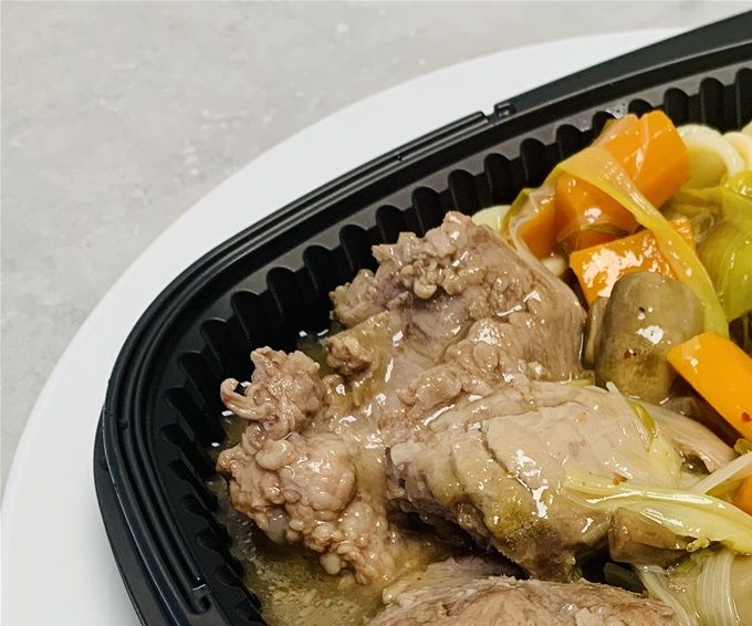 Mijoté de joue de porc à la bière & pâtes