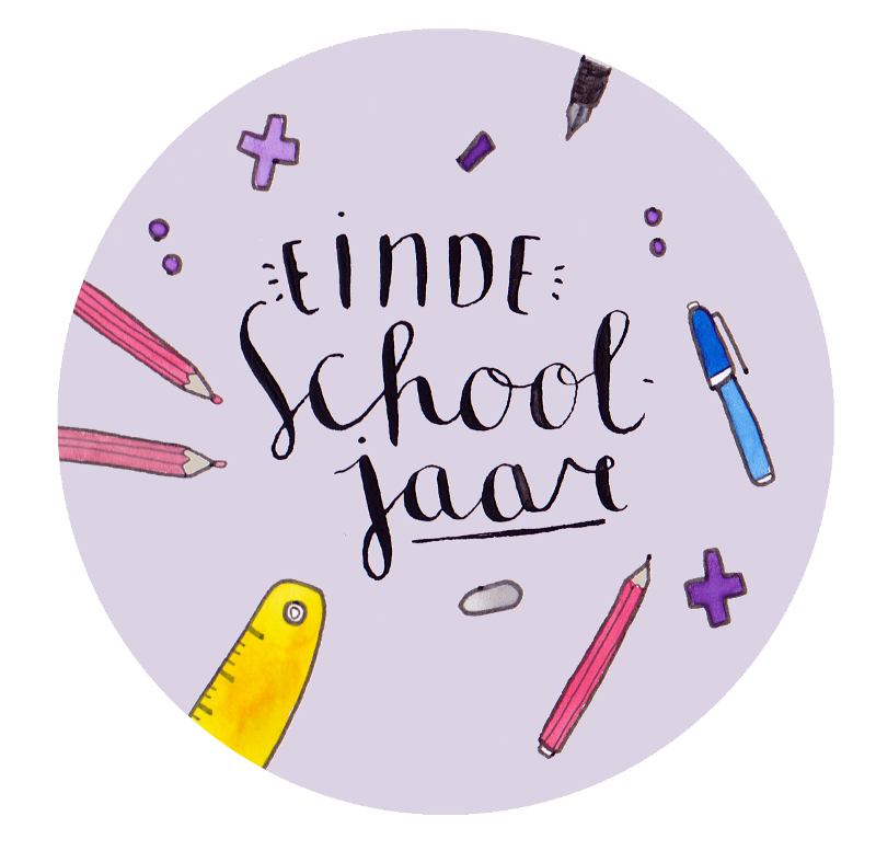 Button Einde schooljaar