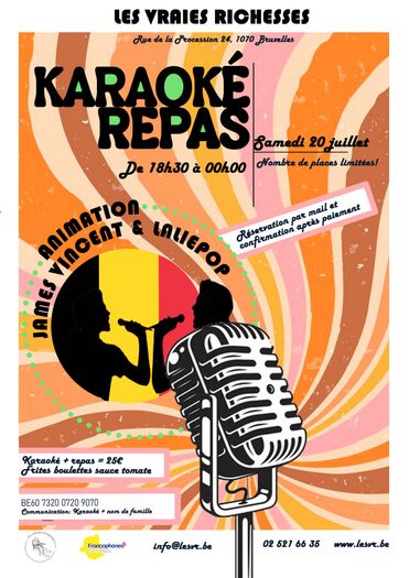 Affiche karaoké juillet 2024