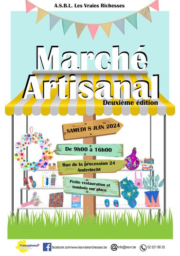 affiche marché artisanal