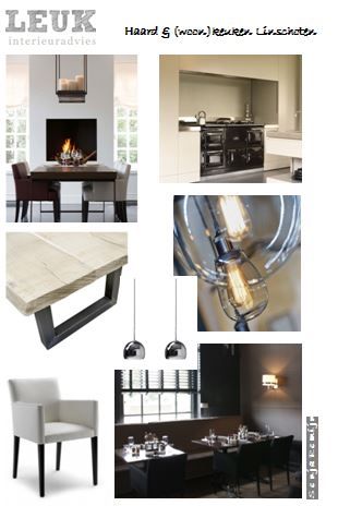 Collage Haard en Woonkeuken Linschoten