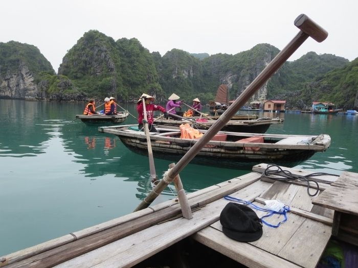     HALONG BAY FISHING VILLAGE - with VIRGINIA SWEATSHIRT.