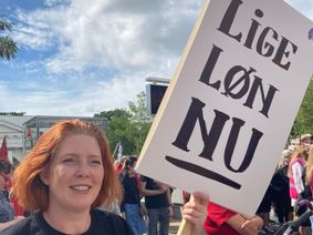 Solidaritetsmarch for ligeløn - live podcast