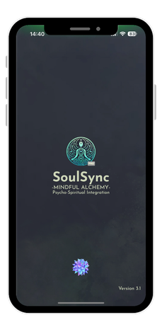 Light Mandalas SoulSync app interface for psycho-spiritual integration and mindfulness.