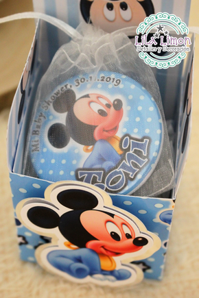 DETALLE BAUTIZO CHAPA IMAN MICKEY