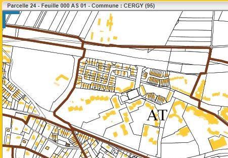 Plan cadastral de Cergy par section.
Cliquez sur l'image pour l'agrandir.