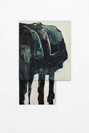 andwhosearmy (2018) Oil on MDF and aluminium. 70x42cm