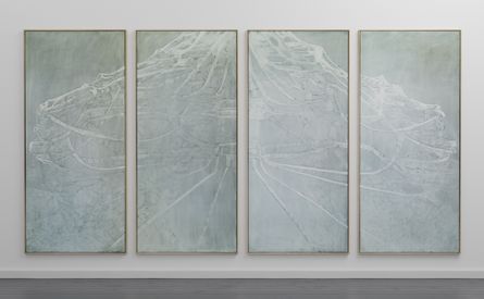 Belly (2022) Oil paint and isoparaffin on mdf. 190x370cm 