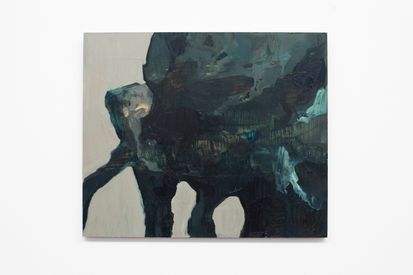 Walker (2017) Oil on mdf. 42x50cm.