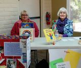 Linda and Gee at a book fair