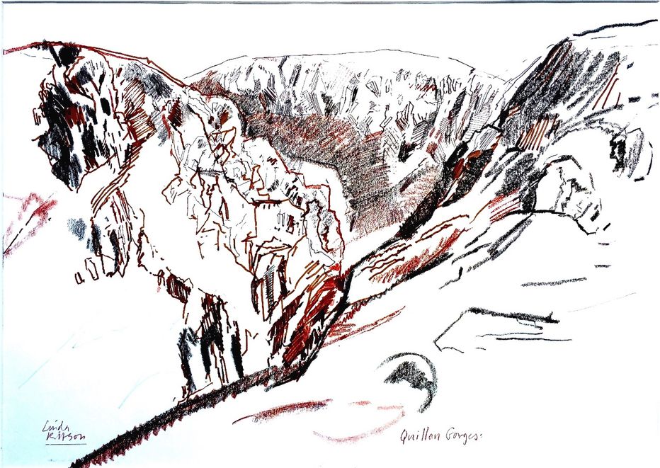 THE QUILLAN VALLEY. WAY DOWN IN THE GORGES THERE ARE VILLAGES THAT NEVER SEE THE LIGHT OF DAY )details as above)