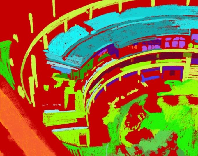 The Broadgate Arena gone almost abstract! (100LS/17)