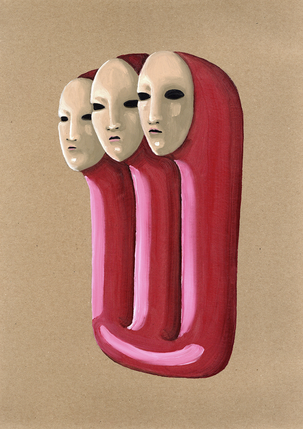 AFFINITY, 2025, 29.7 x 42 cm (11.7 x 16.5"), oil on paper