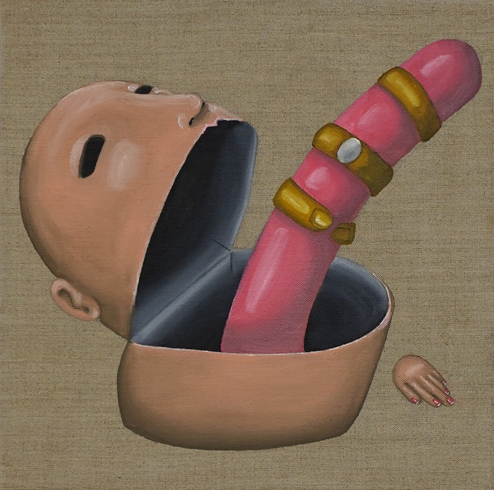 CASKET, 2025, 40 x 40 cm (15.75" x 15.75"), oil on linen