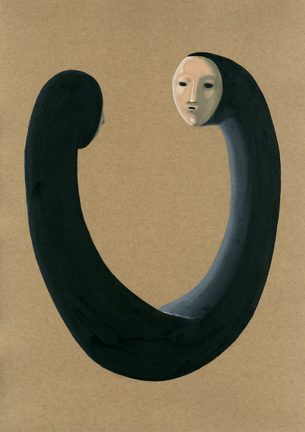 CONVERSATION PIECE, 2025, 29.7 x 42 cm (11.7 x 16.5"), oil on paper