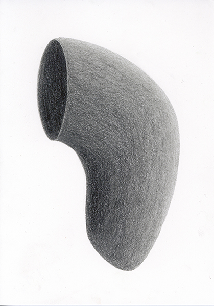 FEMUR, 2018, 21 x 14.8 cm, pencil on paper