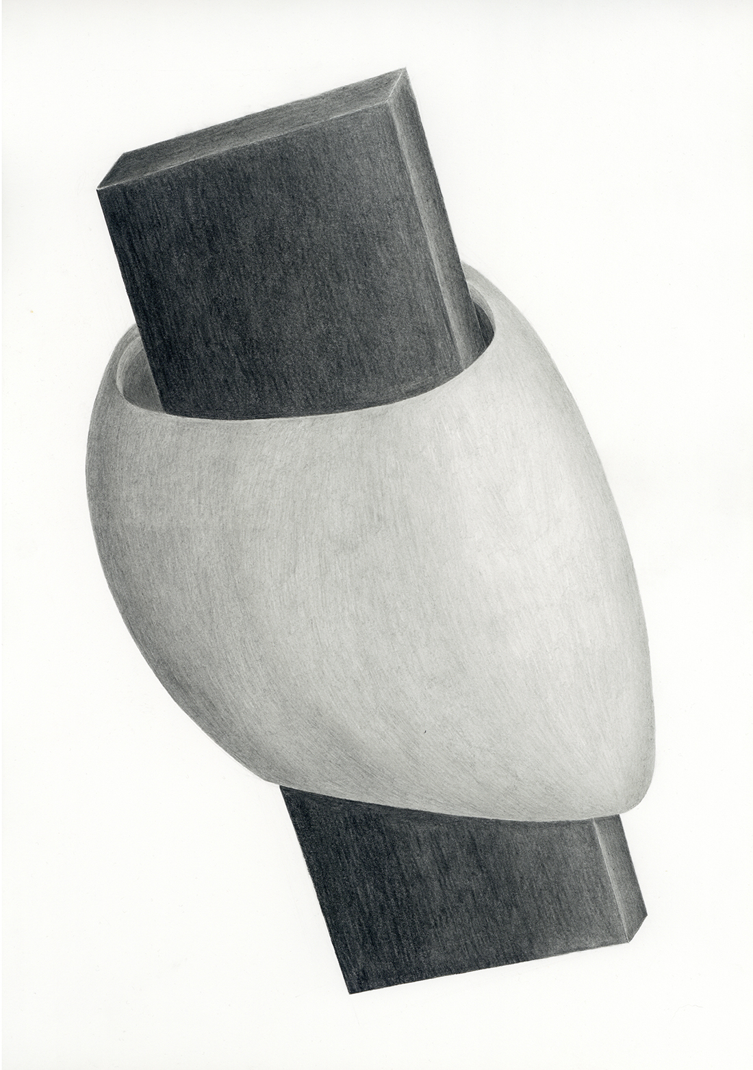 FITTING #3, 2022, 42 x 29.7 cm, pencil on paper