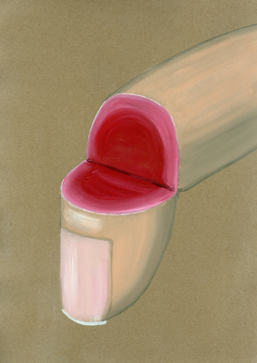 INSIDE OUT, 2025, 29.7 x 42 cm (11.7 x 16.5"), oil on paper