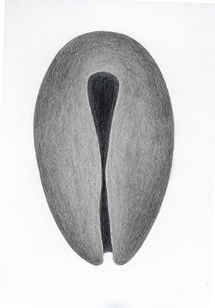 OVERCOAT, 2018, 21 x 14.8 cm, pencil on paper