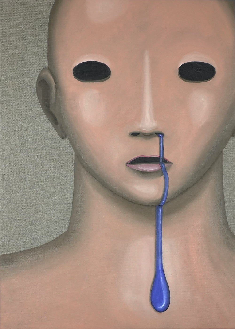 REACTION, 2025, 50 x 70 cm (19.69" x 27.56"), oil on linen