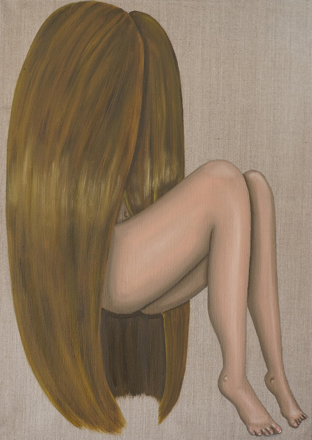 RUG, 2025, 50 x 70 cm (19.69" x 27.56"), oil on linen