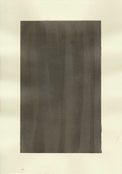 SUBLIMINAL MESSAGES #4, 2017, 21 x 14.8 cm, graphite powder on paper