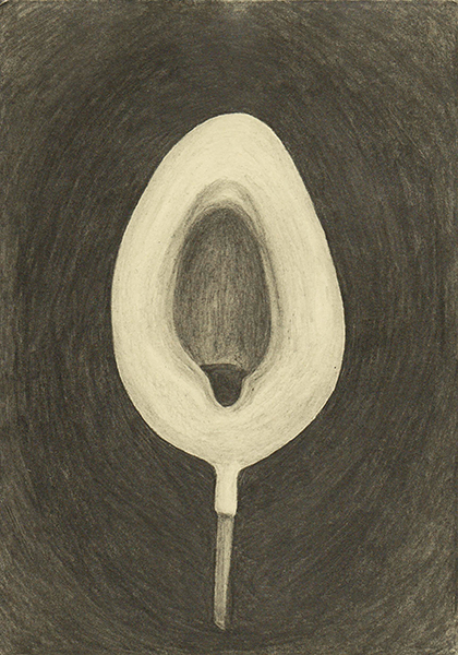 I CAN HEAR YOU, 2016, 21 x 14.8 cm, pencil on paper