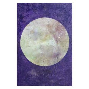 Moon in Purple & Yellow Hues